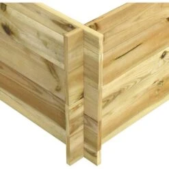 Letto Rialzato 150x100x40 Cm In Legno Impregnato -Vendite VIDAXL 51095578 4