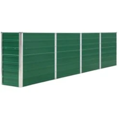 Letto Di Coltura Rialzato 320x40x77 Cm Acciaio Zincato Verde