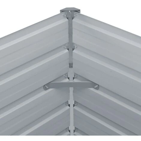 Letto Coltura Rialzato 100x100x45cm In Acciaio Zincato Marrone 5 Letto Coltura Rialzato 100x100x45cm In Acciaio Zincato Marrone - immagine 5