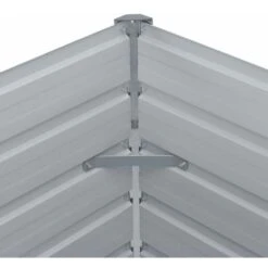 Letto Di Coltura Rialzato 129x129x46 Cm Acciaio Zincato Grigio -Vendite VIDAXL 51126916 5