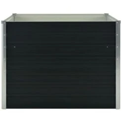 Fioriera Rialzata Antracite 100x100x77 Cm In Acciaio Zincato -Vendite VIDAXL 51127889 3