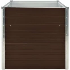 Letto Di Coltura Rialzato Marrone 160x80x77cm Acciaio Zincato -Vendite VIDAXL 51128138 3