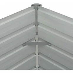 Letto Di Coltura Rialzato Marrone 160x80x77cm Acciaio Zincato -Vendite VIDAXL 51128138 5