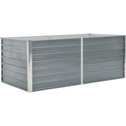 Letto Di Coltura Rialzato 160x80x45cm In Acciaio Zincato Grigio