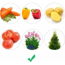 Sacchetti Per Piantare Patate, Pomodori E Altre Verdure, Tessuto In Pile Traspirante, Fioriera Con Patta, Chiusura In Velcro E Manico, 3 Pezzi, Giardino, Kaki -Vendite VIDAXL 52017643 4