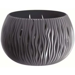 Fioriera Vaso Decorativo Design Moderno Fiori Piante Casa Esterno 18cm Grigio