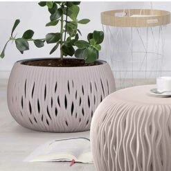 Fioriera Vaso Decorativo Design Moderno Fiori Piante Casa Esterno 18cm Grigio -Vendite VIDAXL 53384528 5