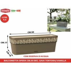 BALCONETTA OPERA CM.50 DEC. GAIA TORTORA/VANILLA