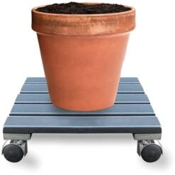 Carrello Porta Piante E Portavasi 35 X 35 Cm Con Ruote Girevoli Made In Italy In WPC 6 Carrello Porta Piante E Portavasi 35 X 35 Cm Con Ruote Girevoli Made In Italy In WPC -Vendite VIDAXL 54338667 3