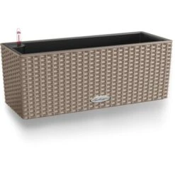 LECHUZA Vaso Da Interno E Esterno BALCONERA Cottage 50 Cm - Marrone Sabbia