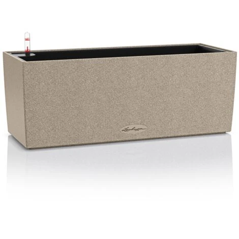 LECHUZA Vaso Da Interno E Esterno BALCONERA Stone 50 Cm - Beige Sabbia 1 LECHUZA Vaso Da Interno E Esterno BALCONERA Stone 50 Cm - Beige Sabbia