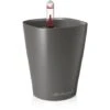 LECHUZA Vaso Da Interno MINI-DELTINI 10 Cm - Antracite Metalizzato