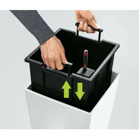 LECHUZA Vaso Da Interno E Esterno CUBICO Premium 22 Cm - Tortora Lucido 3 LECHUZA Vaso Da Interno E Esterno CUBICO Premium 22 Cm - Tortora Lucido - immagine 3