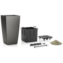 LECHUZA Vaso Da Interno E Esterno CUBICO Premium 22 Cm - Tortora Lucido 8 LECHUZA Vaso Da Interno E Esterno CUBICO Premium 22 Cm - Tortora Lucido -Vendite VIDAXL 54385079 4