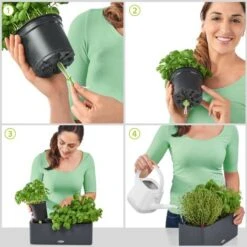 LECHUZA Vaso Da Interno E Esterno CUBE Color Triple 14 Cm - Bianco Lucido -Vendite VIDAXL 54385135 5