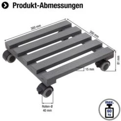Scooter Pianta 300 X 300 Mm, 60 Kg, Pino, TPE