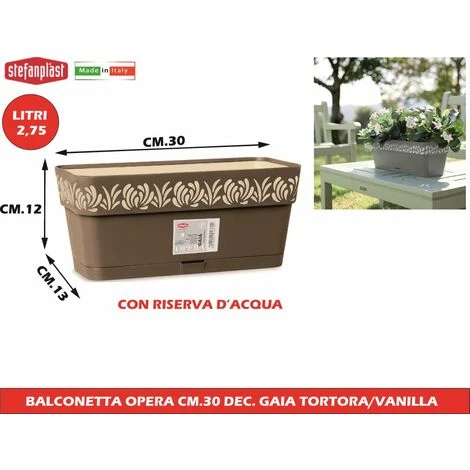 BALCONETTA OPERA CM.30 DEC. GAIA TORTORA/VANILLA 1 BALCONETTA OPERA CM.30 DEC. GAIA TORTORA/VANILLA
