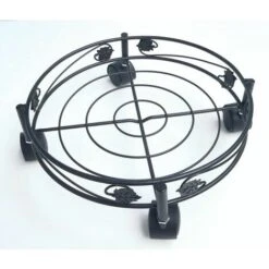 Supporto Su Ruote Flora Roll Art Deco - 32 Cm Nortene