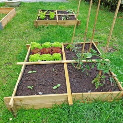 Onlywood Orto Rialzato 4 Scomparti In Legno Trattato 100 X 100 X 18 Cm -Vendite VIDAXL 58845885 5