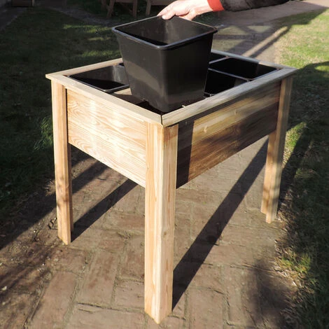 Onlywood Orto In Terrazzo SUN In Legno Trattato 59,5 X 84,5 X 81,5 Cm - 6 Vasi 5 Onlywood Orto In Terrazzo SUN In Legno Trattato 59,5 X 84,5 X 81,5 Cm - 6 Vasi - immagine 5