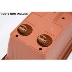 Vaso Rettangolare In Plastica PPL Colore Terracotta 80x40x34H Cm 63 Litri 80x40x34H Cm Colore Terracotta -Vendite VIDAXL 59105404 3