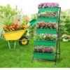Supporto Per Piante Fioriera 5 Livelli Verticale Per Erbe Verdure Terrazza Balcone