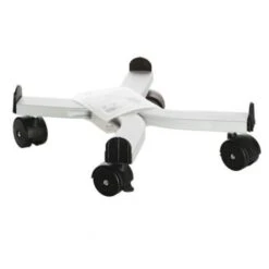 Sottovaso A Carrello ''Speedy'' Con Ruote Bidirezionali Per Fiori E Piante -25 Cm / Alluminio