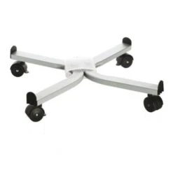 Sottovaso Quadrato A Carrello Porta Piante Con Ruote Bidirezionali E Freni In Metallo -33.5 Cm / Alluminio -Vendite VIDAXL 62516209 3