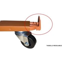 Sottovaso Quadrato A Carrello Porta Piante Con Ruote Bidirezionali E Freni In Metallo -33.5 Cm / Alluminio -Vendite VIDAXL 62516209 4