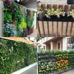 6 Tasche Borsa Per Piante Da Parete Orizzontale Borsa Per Piantare Da Giardino Vaso Da Fiori Appeso Per Balconi, Cortili, Patii, Appartamenti, Giardino -Vendite VIDAXL 63853452 3