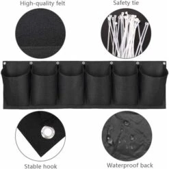 6 Tasche Borsa Per Piante Da Parete Orizzontale Borsa Per Piantare Da Giardino Vaso Da Fiori Appeso Per Balconi, Cortili, Patii, Appartamenti, Giardino -Vendite VIDAXL 63853452 4