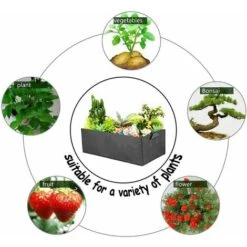 Rettangolare Sacco Coltivazione, Rettangolare Coltivare Borse, Letto Da Giardino Rialzato In Tessuto, Grow Borse Con Maniglia, Red 503020cm 8 Rettangolare Sacco Coltivazione, Rettangolare Coltivare Borse, Letto Da Giardino Rialzato In Tessuto, Grow Borse Con Maniglia, Red 503020cm -Vendite VIDAXL 65672708 4