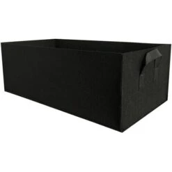 Rettangolare Sacco Coltivazione, Rettangolare Coltivare Borse, Letto Da Giardino Rialzato In Tessuto, Grow Borse Con Maniglia, Black 503020cm
