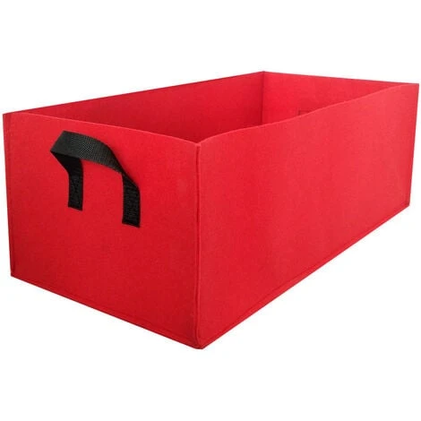 Rettangolare Sacco Coltivazione, Rettangolare Coltivare Borse, Letto Da Giardino Rialzato In Tessuto, Grow Borse Con Maniglia, Red 403020cm 1 Rettangolare Sacco Coltivazione, Rettangolare Coltivare Borse, Letto Da Giardino Rialzato In Tessuto, Grow Borse Con Maniglia, Red 403020cm