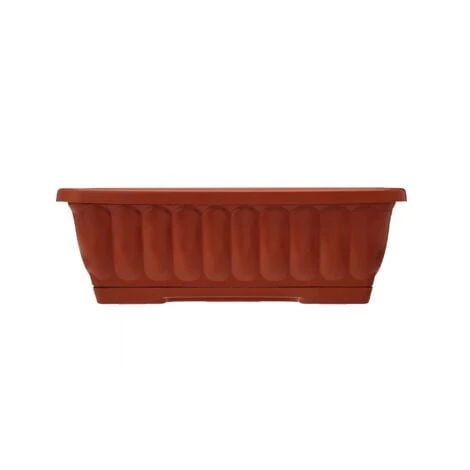 Vaso Fioriera Balconetta Raccoglitore 50x18x16 Plastica Terracotta Fiori Piante 1 Vaso Fioriera Balconetta Raccoglitore 50x18x16 Plastica Terracotta Fiori Piante