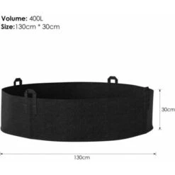 Sacchetti Per Piante Grandi In Tessuto Non Tessuto, Vaso In Geotessile Nero Da 400 Litri, Ø 130 Cm Altezza 30 Cm 400 G/m², Sacchetto Per Piante Da Giardino Con Manico 8 Sacchetti Per Piante Grandi In Tessuto Non Tessuto, Vaso In Geotessile Nero Da 400 Litri, Ø 130 Cm Altezza 30 Cm 400 G/m², Sacchetto Per Piante Da Giardino Con Manico -Vendite VIDAXL 67411493 4