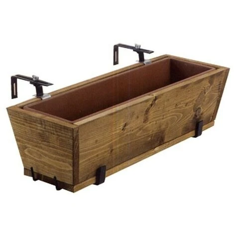 PORTAVASO BALCONE REG VASO LEGNO 55x22 BUZZI 1 PORTAVASO BALCONE REG VASO LEGNO 55x22 BUZZI