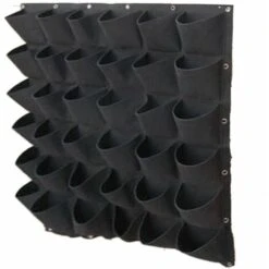 Borsa Per Piante Da Parete A 18 Tasche - Borsa Per Piante Verticali - Fioriera Di Design Sospesa - Parete Per Piante Da Esterno - Giardino Da Parete Morbido In Feltro Ecologico Durevole