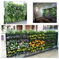 Borsa Per Piante Da Parete A 18 Tasche - Borsa Per Piante Verticali - Fioriera Di Design Sospesa - Parete Per Piante Da Esterno - Giardino Da Parete Morbido In Feltro Ecologico Durevole -Vendite VIDAXL 69715487 4
