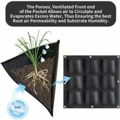 Borse Per Piantare A Parete Borse Per Fioriere Sospese Borse Per La Coltivazione Sospese Fioriera Da Parete Verticale Per Interni Fioriera Verticale Per Fioriera Verticale Per Interni -Vendite VIDAXL 69715506 4