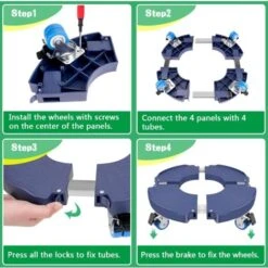 MINKUROW Supporto Per Piante Con Ruote, Supporto Per Piante Regolabile Da 40-58 Cm Per Portaombrelli Per Vasi Di Fiori, Vassoio Per Piante Per Interni Ed Esterni, Capacità Di Carico 150 Kg -Vendite VIDAXL 73466494 5