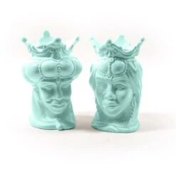 Mercury VASO FIORI TESTA DI MORO IN CERAMICA CM.17X17X25 ASSORTITO