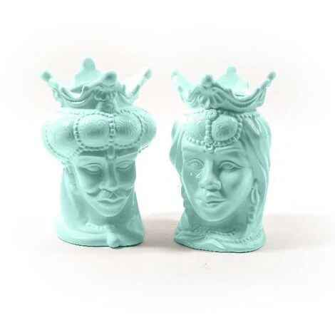 Mercury VASO FIORI TESTA DI MORO IN CERAMICA CM.17X17X25 ASSORTITO 1 Mercury VASO FIORI TESTA DI MORO IN CERAMICA CM.17X17X25 ASSORTITO