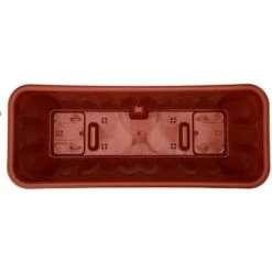 Vaso Fioriera Balconetta Raccoglitore 60x18x16 Plastica Terracotta Fiori Piante -Vendite VIDAXL 7842070 3