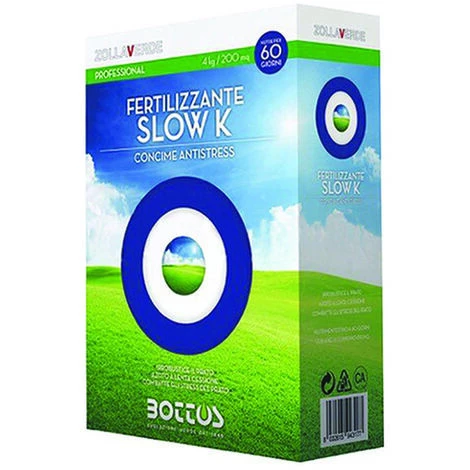 Fertilizzante Granulare Antistress Per Prato Slow K - Kg.4 1 Fertilizzante Granulare Antistress Per Prato Slow K - Kg.4