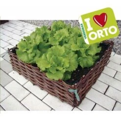 Contenitore Orto In Salice - Verdemax - Misura: 60 X 60 X H 20 Cm