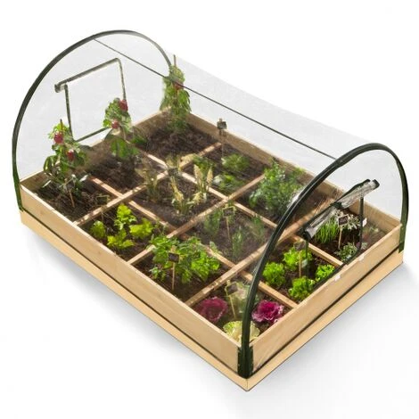 Orto Quadrato A 12 Scomparti + Copertura Per Serra 2 Orto Quadrato A 12 Scomparti + Copertura Per Serra - immagine 2