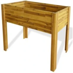 Letto Rialzato Da Giardino In Legno Massello Di Acacia VidaXL