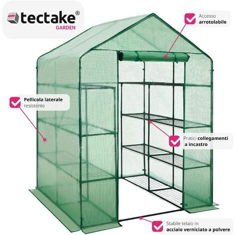 Serra Dalla Superficie Quadrata 143 X 143 X 195 Cm 3 Serra Dalla Superficie Quadrata 143 X 143 X 195 Cm - immagine 3