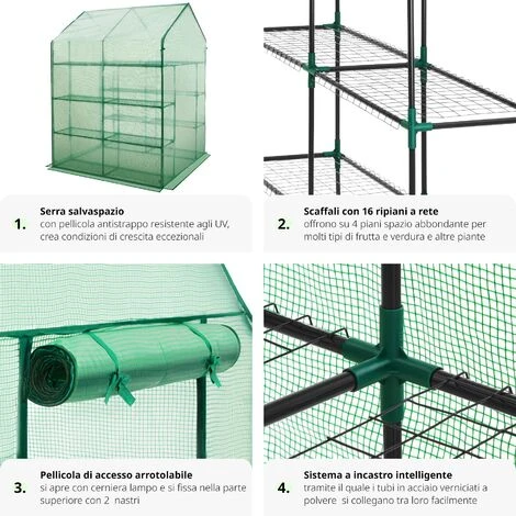 Serra Dalla Superficie Quadrata 143 X 143 X 195 Cm 5 Serra Dalla Superficie Quadrata 143 X 143 X 195 Cm - immagine 5